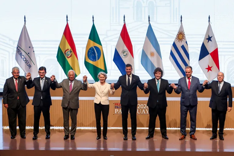 EU trade deal with South America’s Mercosur bloc takes provisional effect