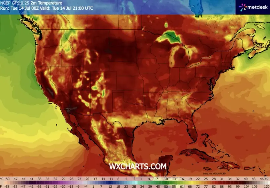 Tropical storm, heat dome, toxic air. Much of US faces extreme weather